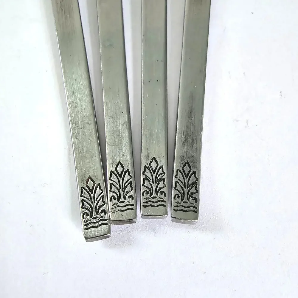 Towle Supreme Cutlery Iced Tea Spoons Pattern TWS202 Japan Stainless Steel VTG